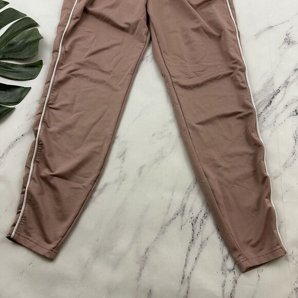 Gymshark Womens Recess Jogger Pants Size M Pink White Fold Over Waist - Picture 3 of 7